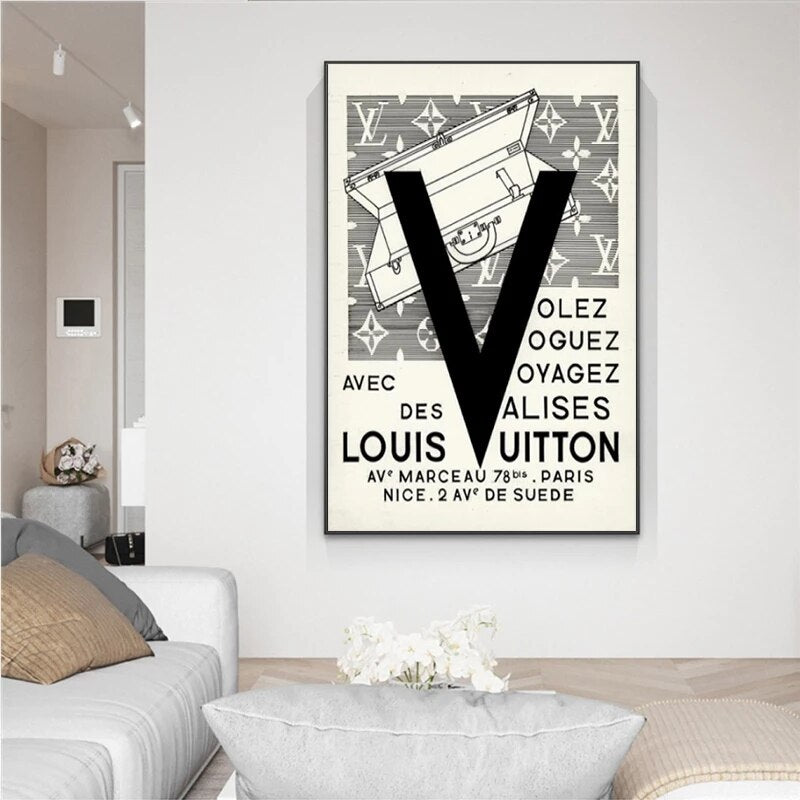  Designer, Luxury Wall Art, Supreme, Louis Vuitton
